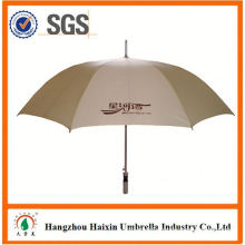 Top Quality 23'*8k Plastic Cover golf umbrella with vent